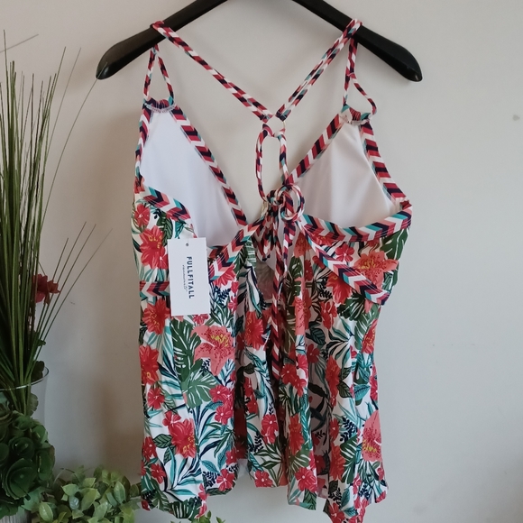 FULLFITALL Women's Plus Size Tankini Swim Top - Picture 6 of 14